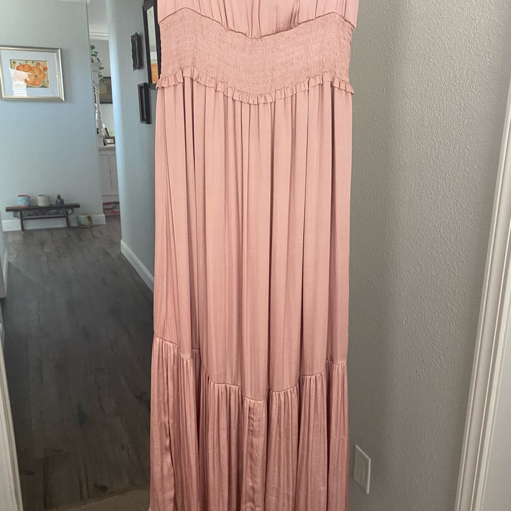 Silky sexy maxi dress